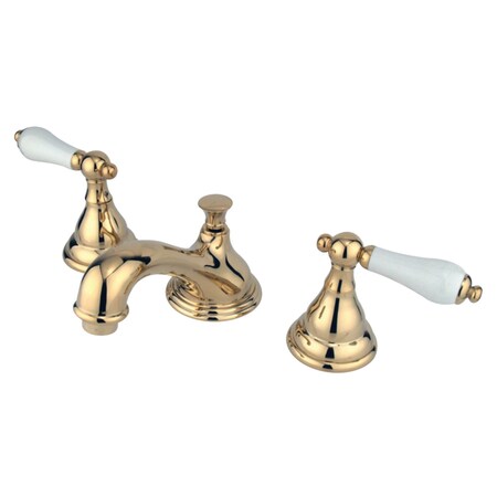 Kingston Brass KS5562PL 8" Widespread Bathroom Faucet, Polished Brass KS5562PL